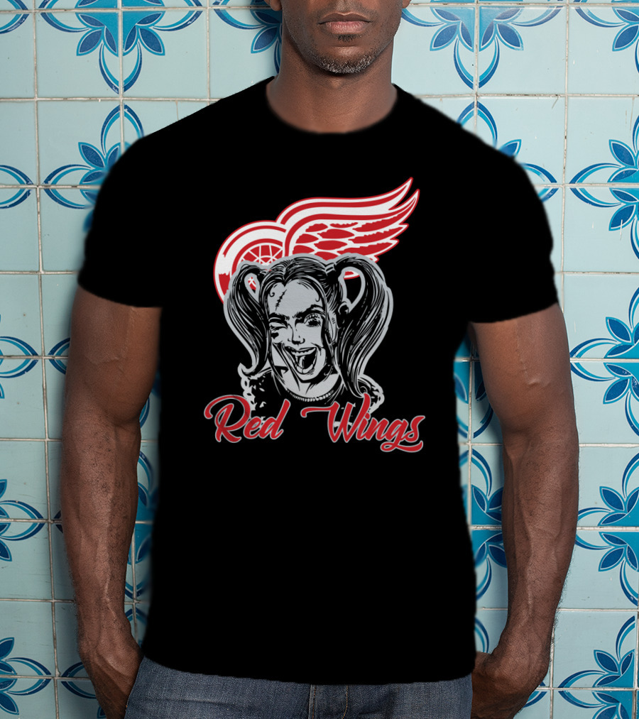 Harley Quinn Meets Detroit Red Wings Fans Extravaganza T-Shirt