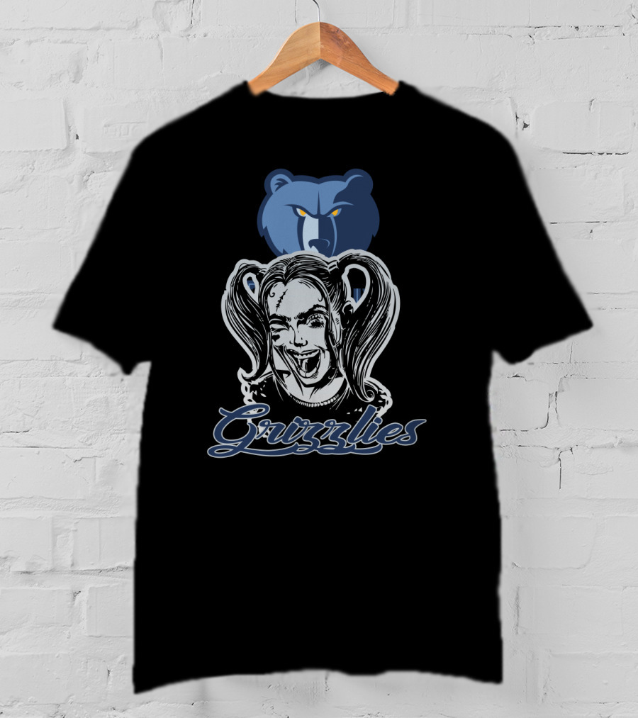 Harley Quinn And Memphis Grizzlies Fan Collaboration T-Shirt
