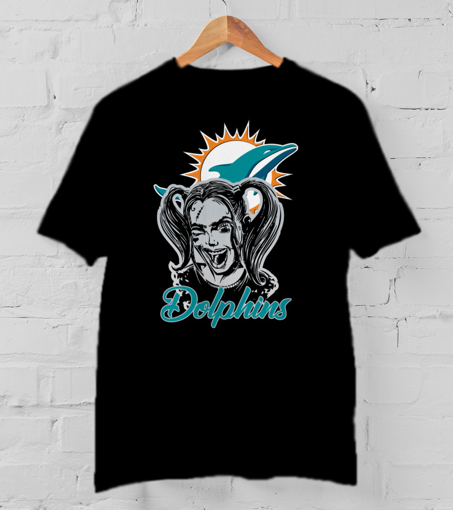 Harley Quinn Miami Dolphins Enthusiasts T-Shirt