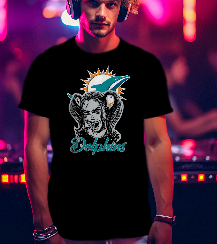 Harley Quinn Miami Dolphins Enthusiasts T-Shirt