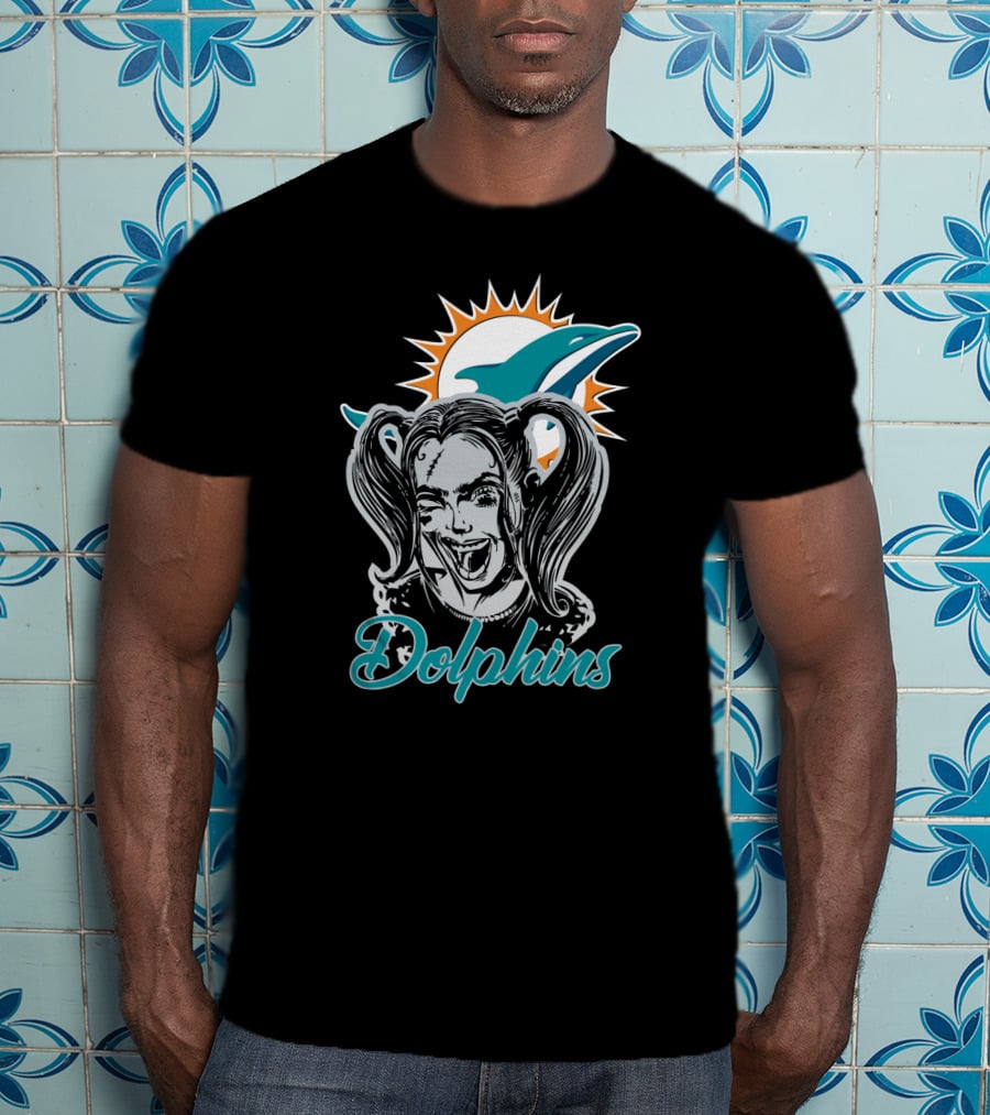 Harley Quinn Miami Dolphins Enthusiasts T-Shirt