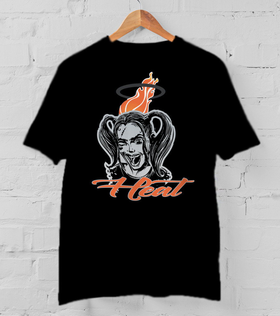 Harley Quinn Inspired Heat Fans Flame Halo T-Shirt