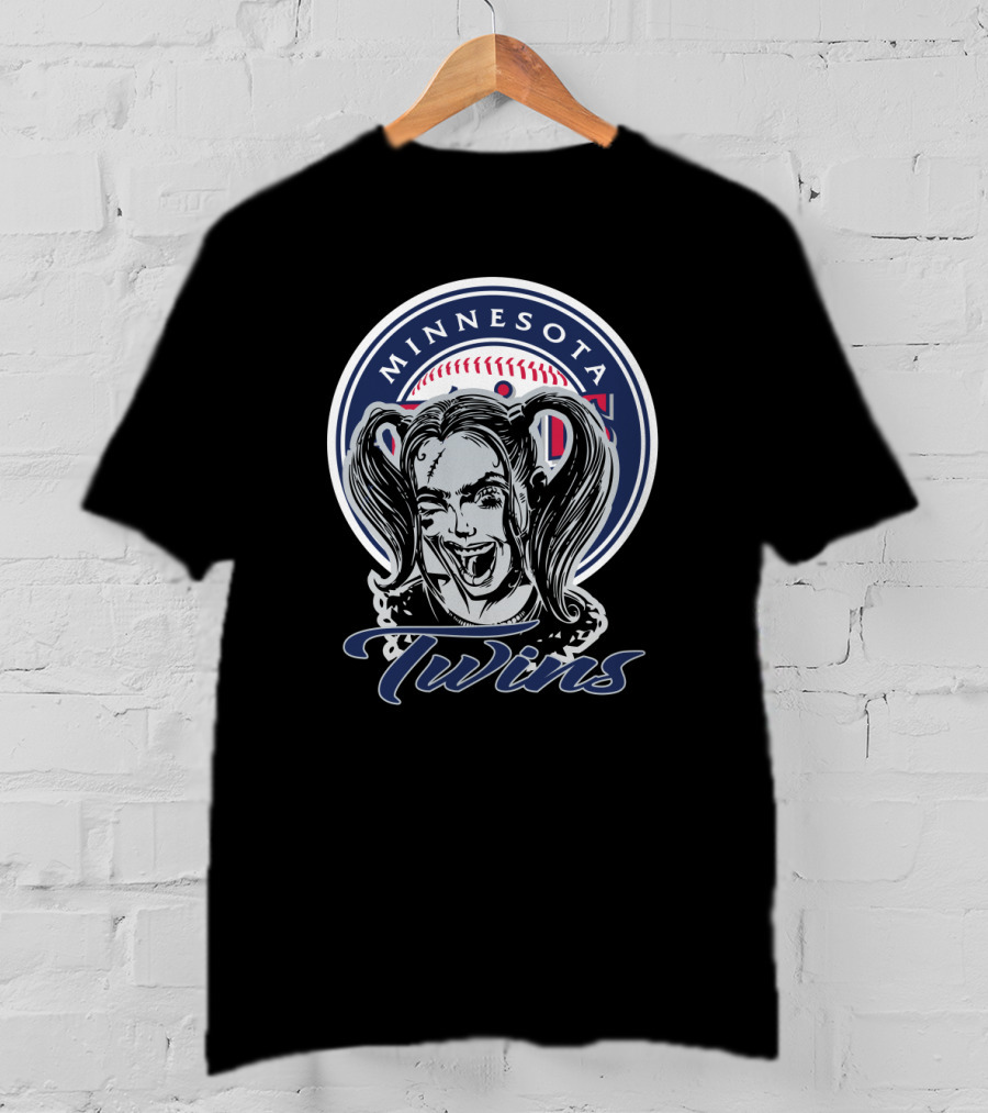 Minnesota Twins Harley Quinn Fans T-Shirt