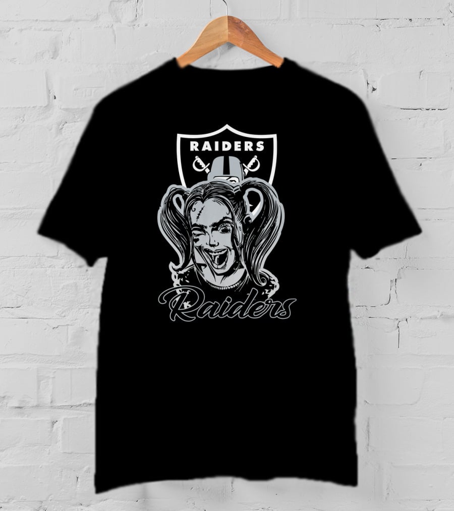 Raiders Harley Quinn Fans Nfl Oakland Raiders T-Shirt