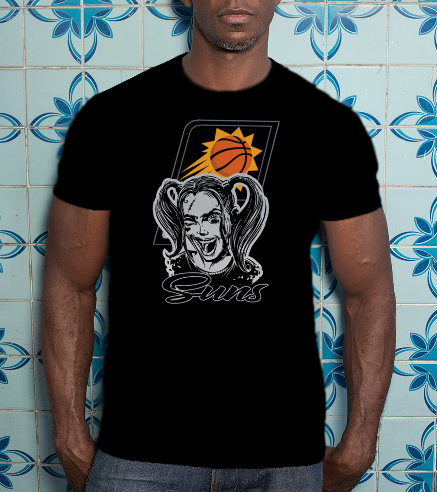Harley Quinn Suns Basketball Fan Art Phoenix Suns T-Shirt