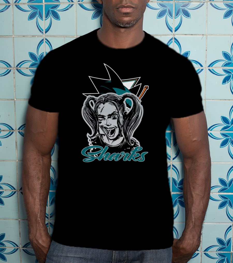 Harley Quinn Sharks San Jose Fans T-Shirt