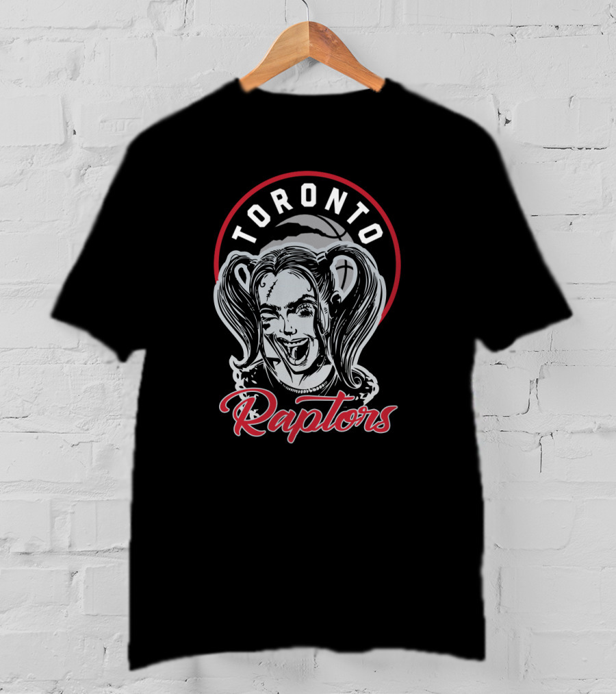 Toronto Raptors Harley Quinn Logo Mashup T-Shirt