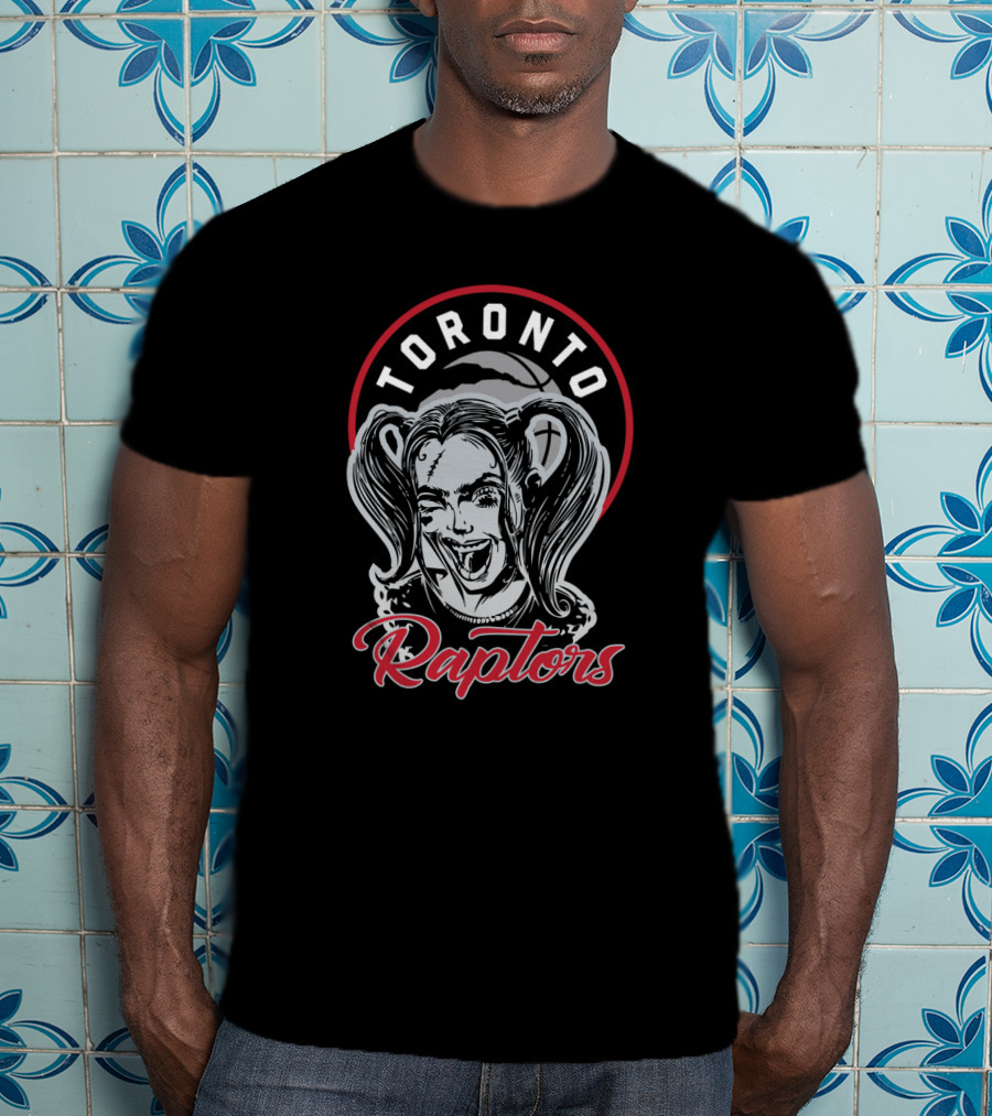 Toronto Raptors Harley Quinn Logo Mashup T-Shirt
