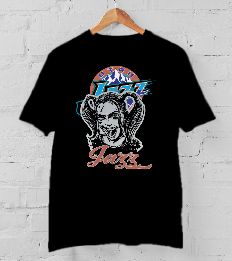 Utah Jazz Harley Quinn Fans T-Shirt