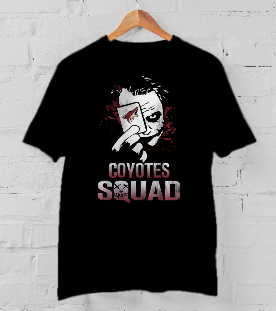 Coyotes Squad Joker Card Fan Art Featuring Arizona Coyotes T-Shirt