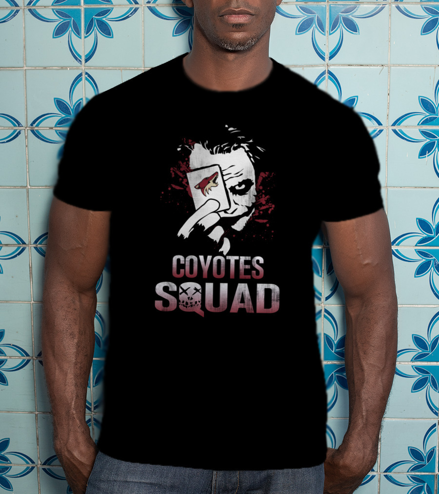 Coyotes Squad Joker Card Fan Art Featuring Arizona Coyotes T-Shirt