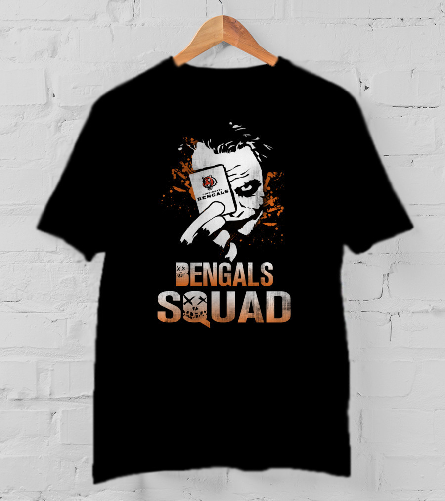 Bengals Squad Joker And Cincinnati Bengals Fans T-Shirt