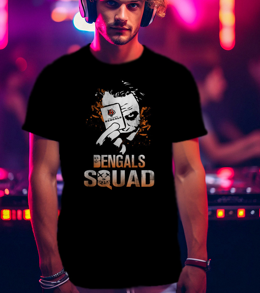 Bengals Squad Joker And Cincinnati Bengals Fans T-Shirt