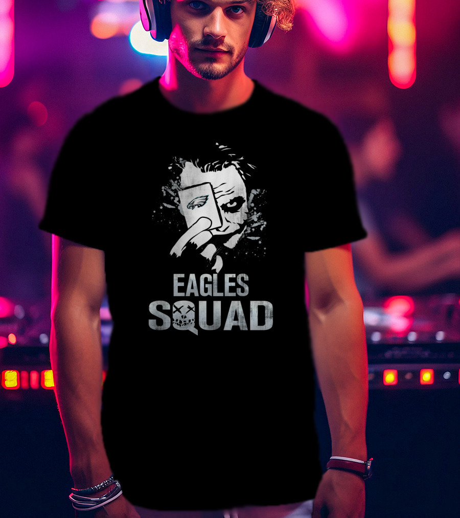 Joker Card And Philadelphia Eagles Squad T-Shirt