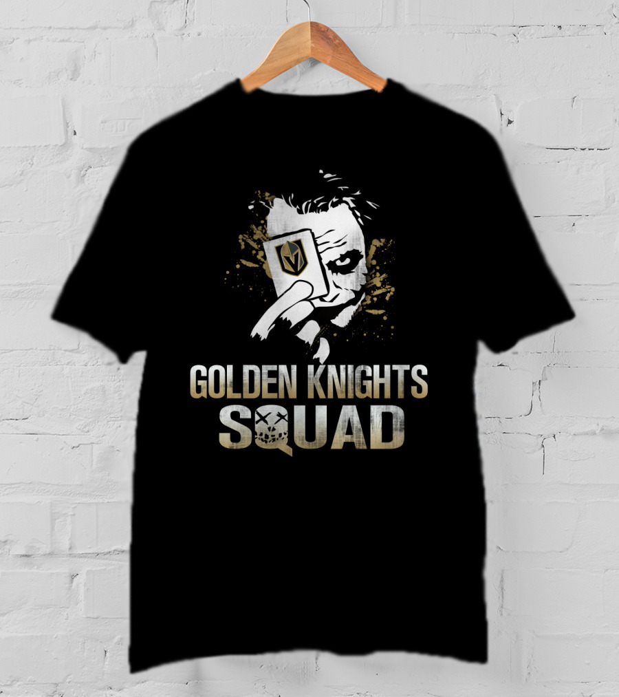 Golden Knights Squad Joker Card Face T-Shirt