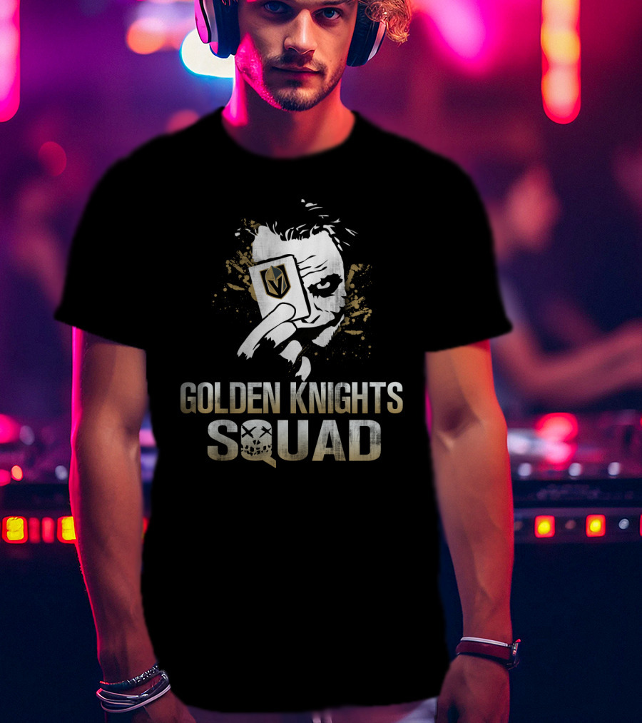 Golden Knights Squad Joker Card Face T-Shirt