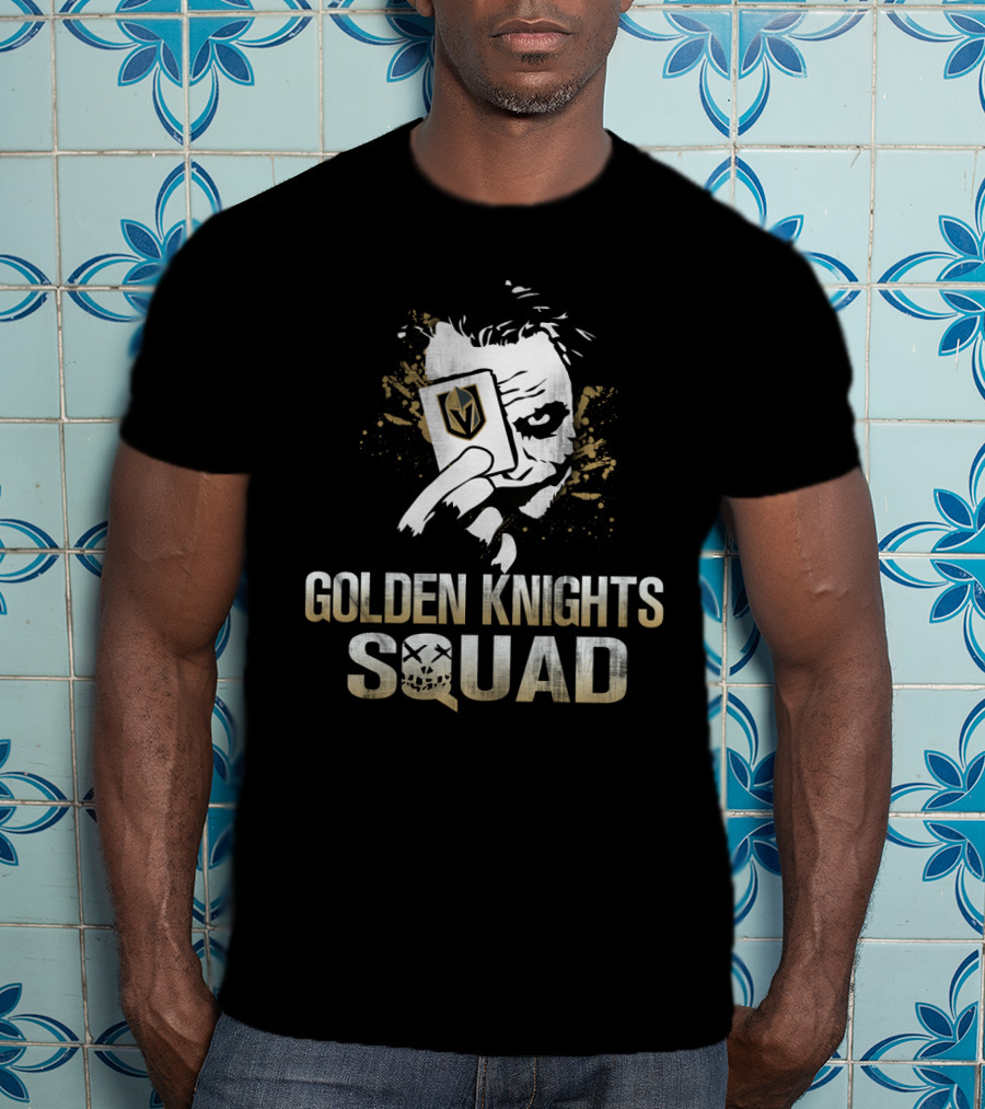 Golden Knights Squad Joker Card Face T-Shirt