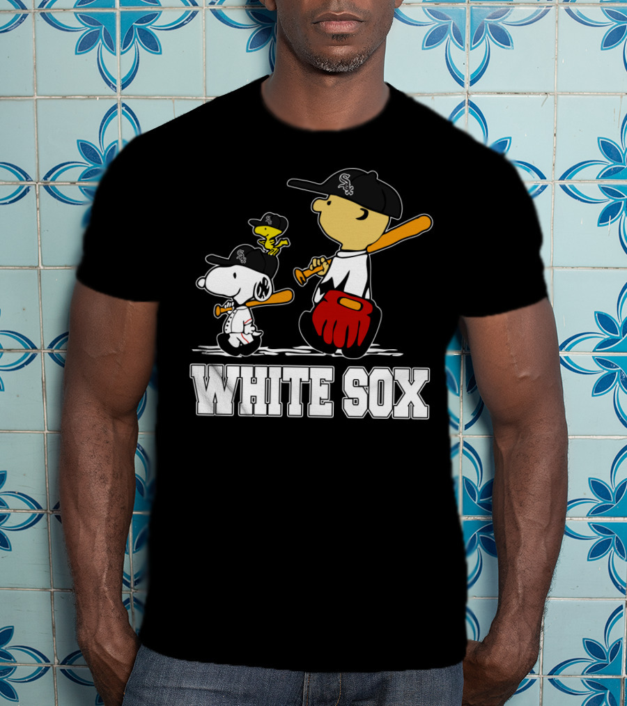 Snoopy Woodstock White Sox Fans T-Shirt