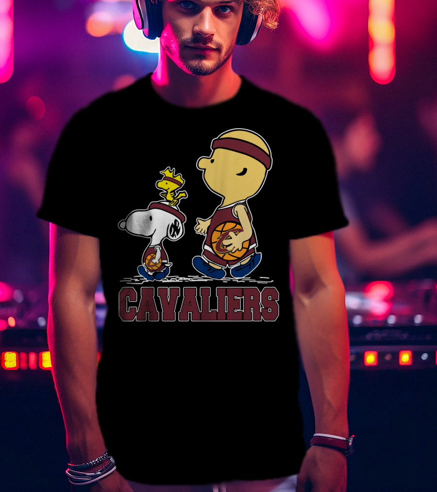 Snoopy And Cavalier Friends With Basketball T-Shirt