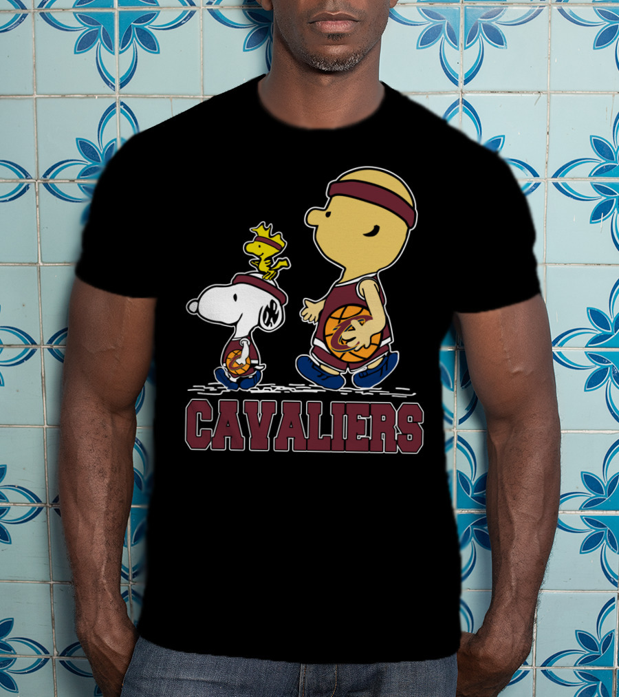 Snoopy And Cavalier Friends With Basketball T-Shirt