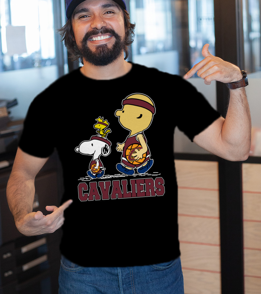 Snoopy And Cavalier Friends With Basketball T-Shirt