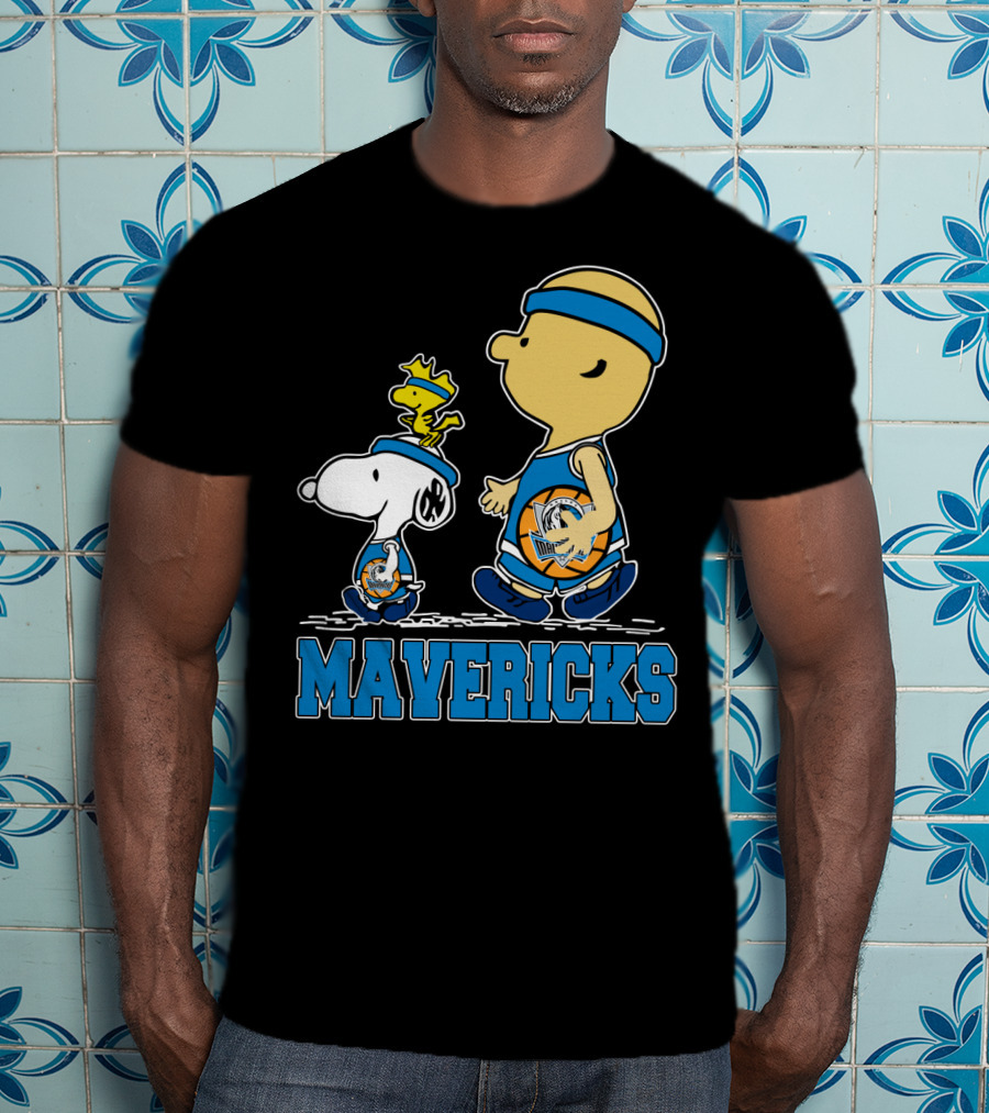 Mavericks Snoopy And Friends Basketball Team Spirit T-Shirt