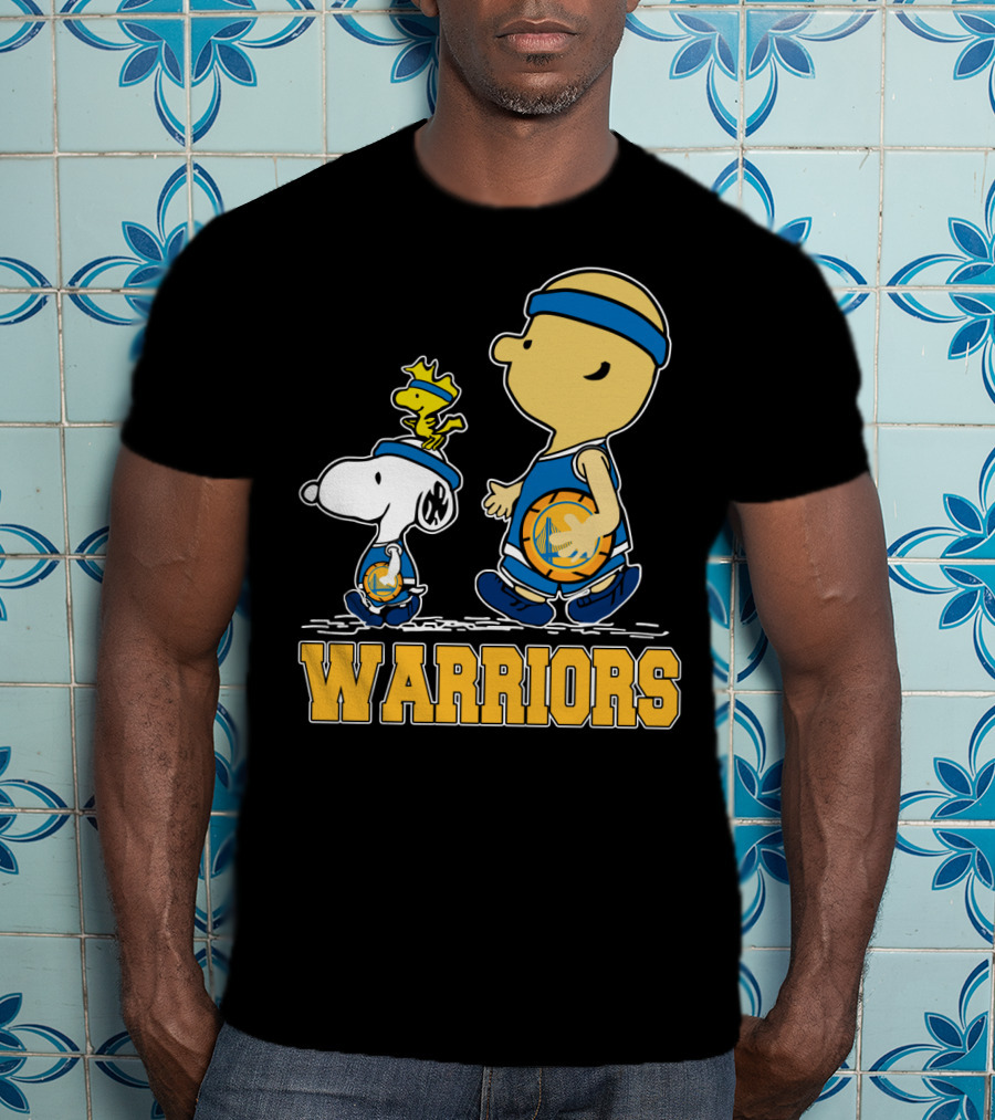 Snoopy And Friends Golden State Warriors Basketball Fans T-Shirt