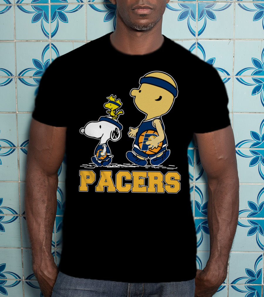 Snoopy And Woodstock Pacers Basketball Fans T-Shirt