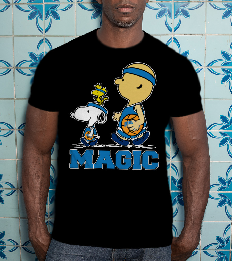 Snoopy Woodstock Basketball Orlando Magic Fans T-Shirt