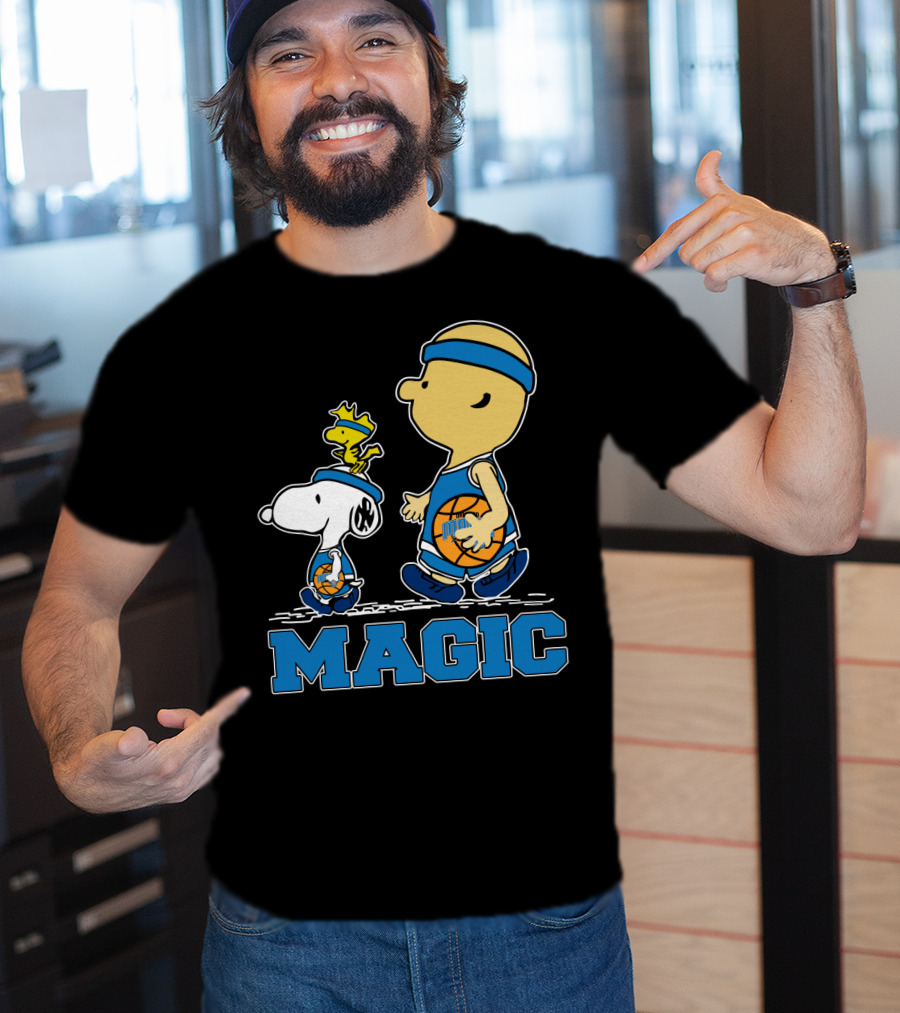 Snoopy Woodstock Basketball Orlando Magic Fans T-Shirt