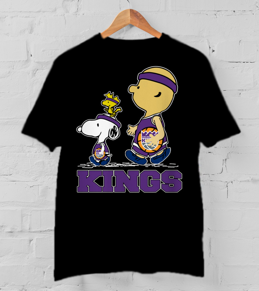 Kings Snoopy And Characters Sacramento Basketball Fans T-Shirt