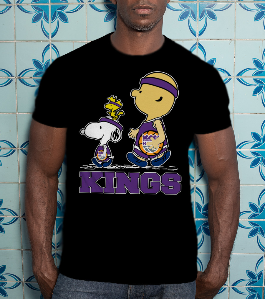 Kings Snoopy And Characters Sacramento Basketball Fans T-Shirt