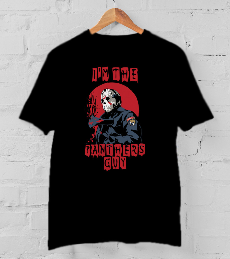 I'm The Panthers Guy Jason Voorhees Florida Hockey Crossover T-Shirt