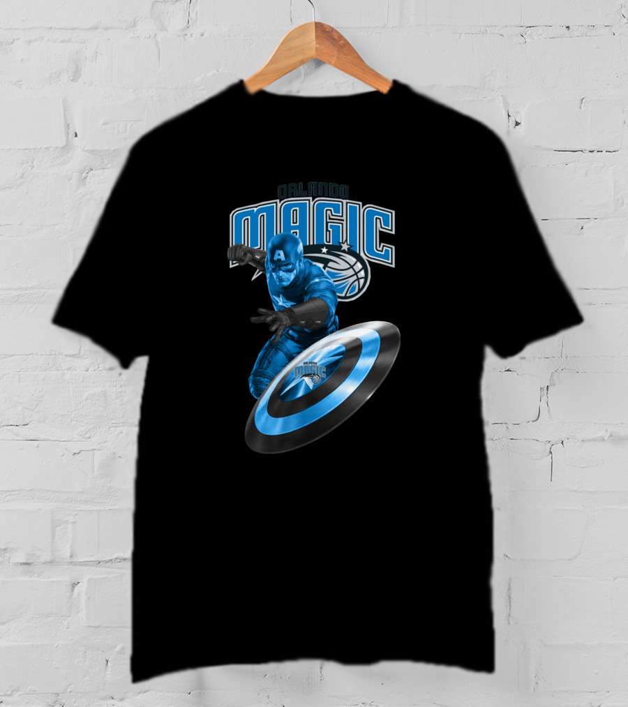 Orlando Magic Captain America Fans Assemblage T-Shirt