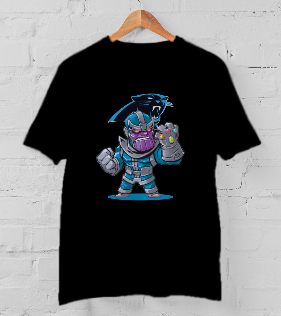 Thanos Carolina Panthers Infinity Gauntlet Fandom Fusion T-Shirt