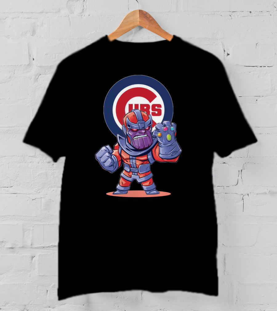 Chicago Cubs Fans With Thanos Infinity Gauntlet T-Shirt