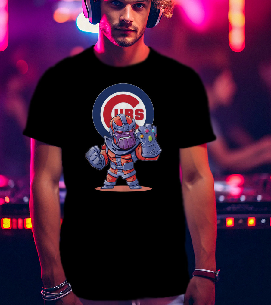 Chicago Cubs Fans With Thanos Infinity Gauntlet T-Shirt