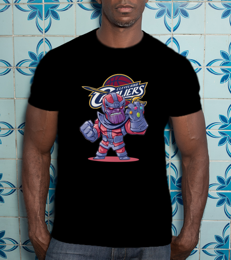 Cleveland Cavaliers Thanos Infinity Gauntlet Crossover Fans T-Shirt