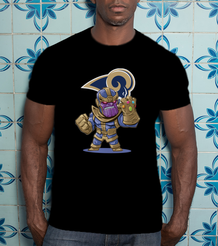 Thanos Infinity Gauntlet Los Angeles Rams Fan T-Shirt