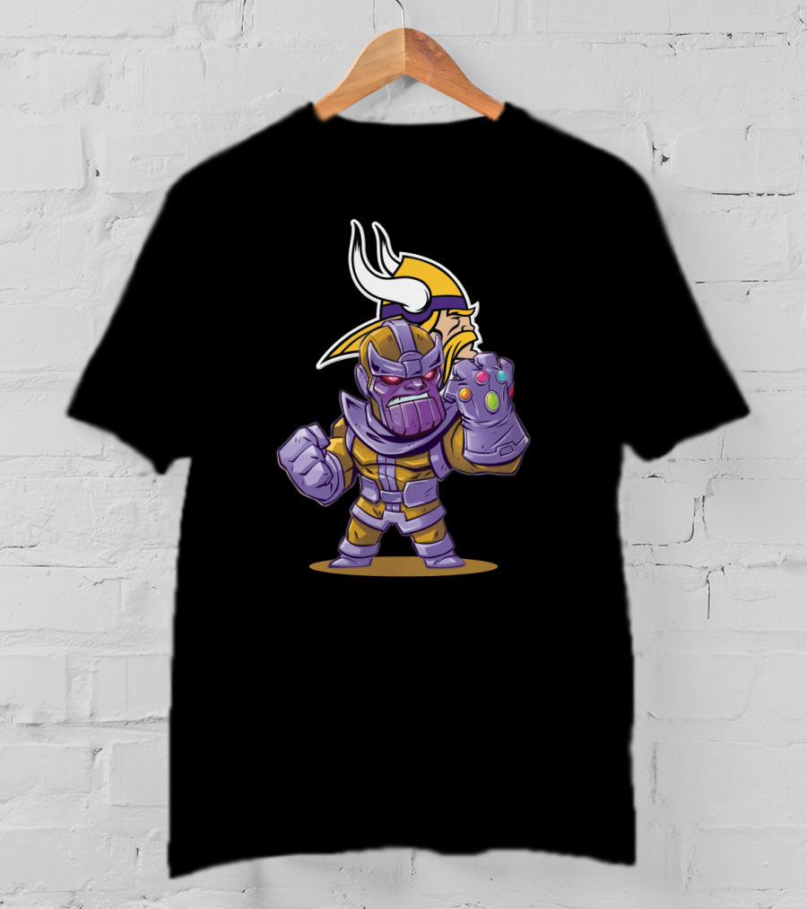 Thanos Minnesota Vikings Crossover T-Shirt
