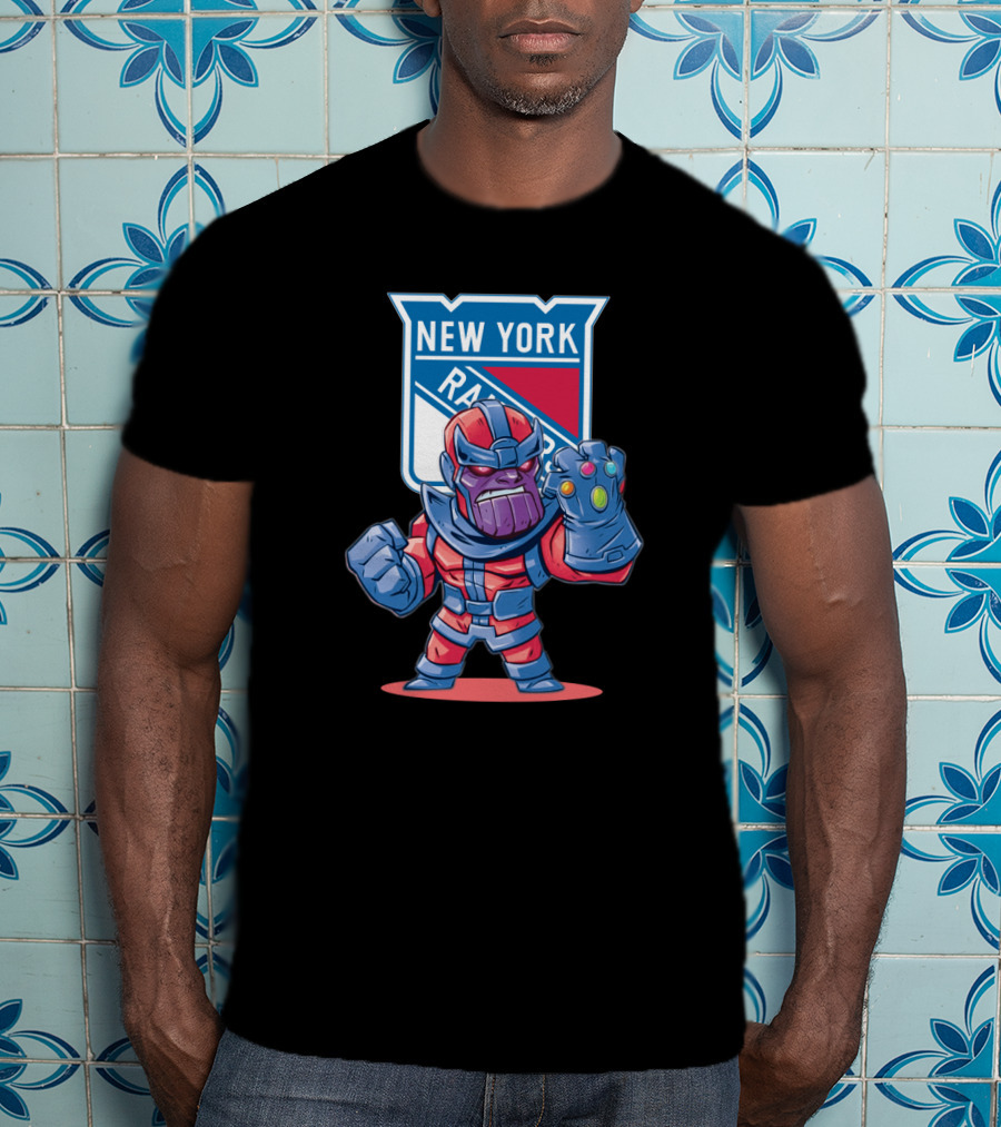 Thanos New York Rangers Fan Crossover Avengers Nhl Collaboration T-Shirt