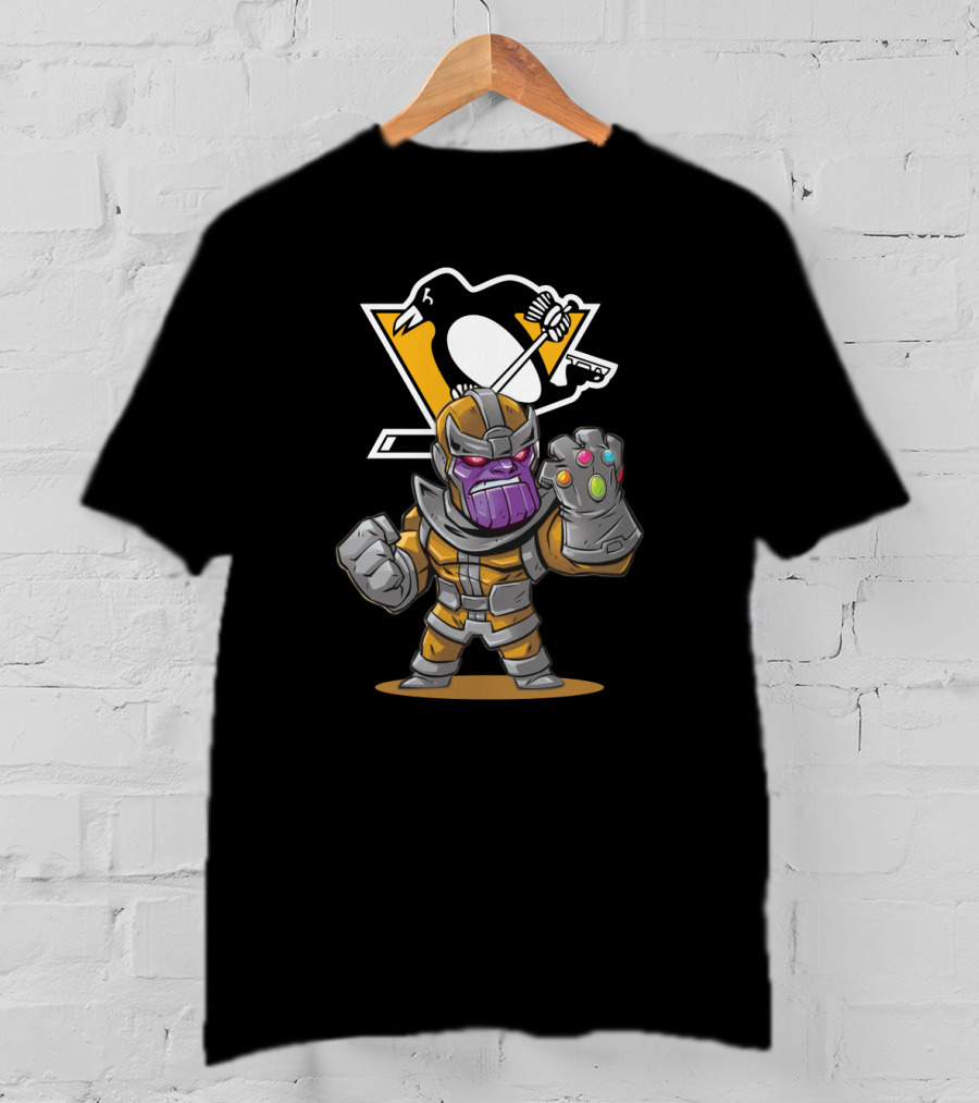 Thanos Pittsburgh Penguins Crossover T-Shirt