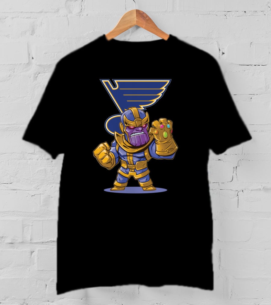 Thanos Infinity Gauntlet Meets St. Louis Blues T-Shirt
