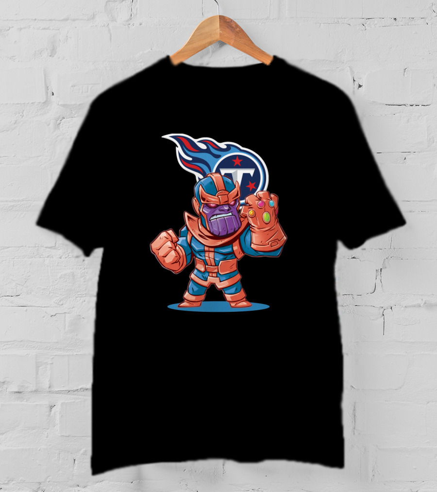 Thanos Tennessee Titans Crossover Fans Marvel Nfl Collaboration T-Shirt