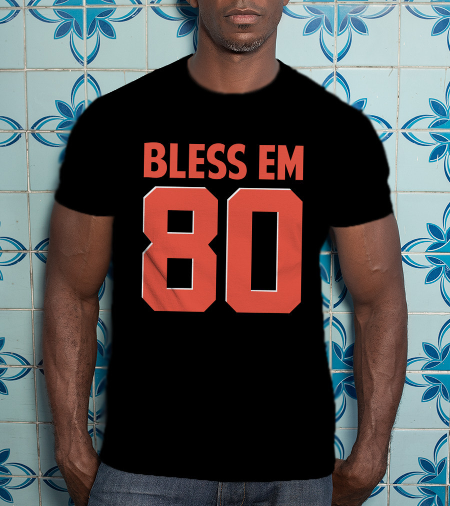 Bless Em 80 Cleveland Browns Football T-Shirt