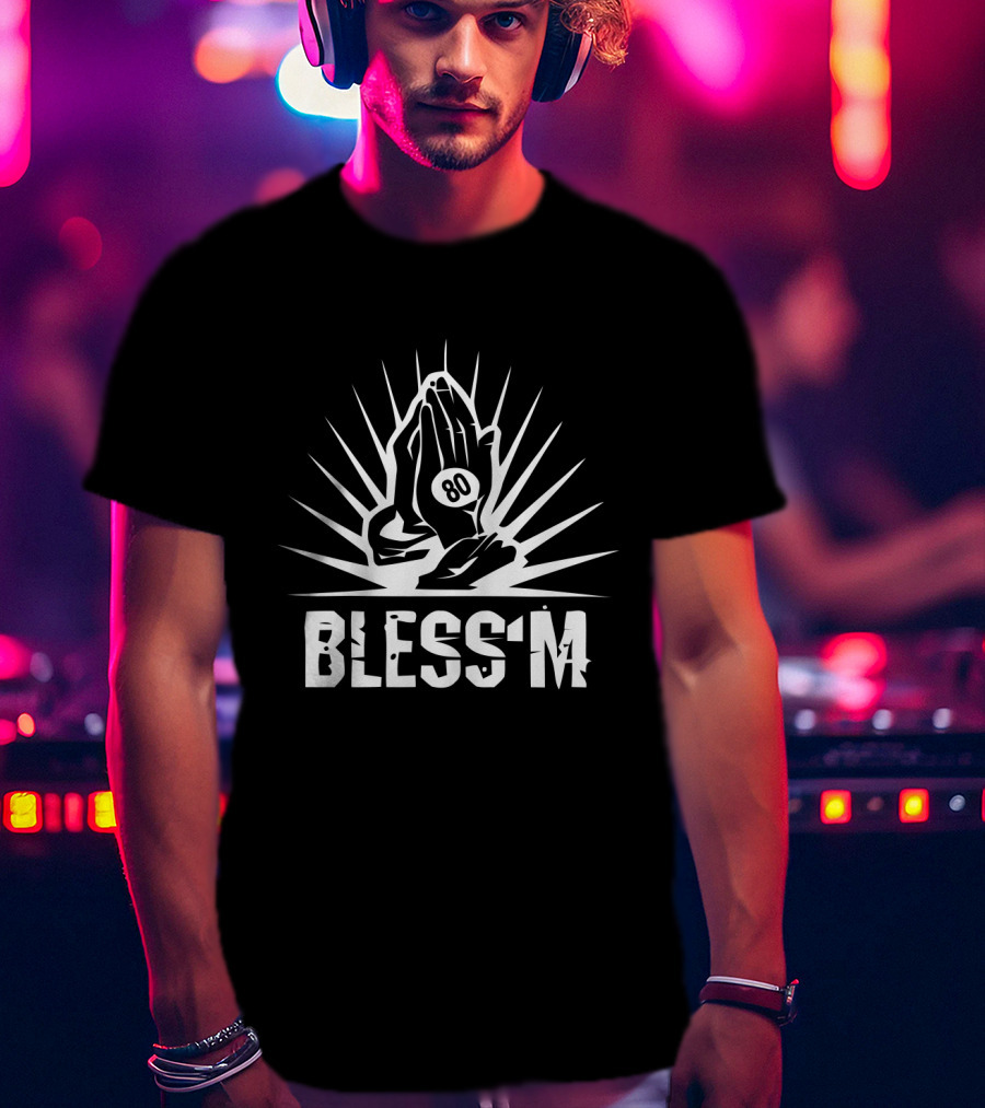 Bless Em 80 Cleveland Browns Praying Hands Nfl Football Fan T-Shirt