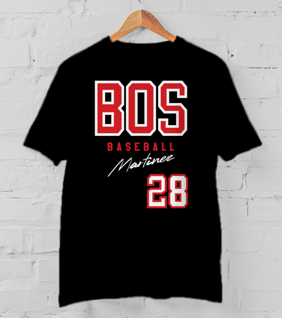 BOS Baseball Martinez 28 Boston Red Sox J D Martinez Fans T-Shirt