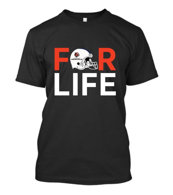 Cincinnati Bengals Helmet Fan Pride For Life T-Shirt