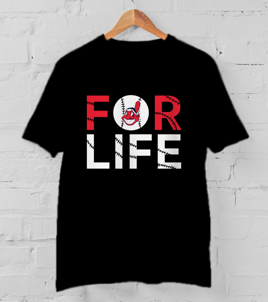 Cleveland Indians Baseball For Life Fan Pride T-Shirt