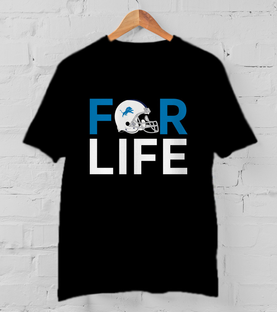Detroit Lions Helmet For Life Fan Pride T-Shirt